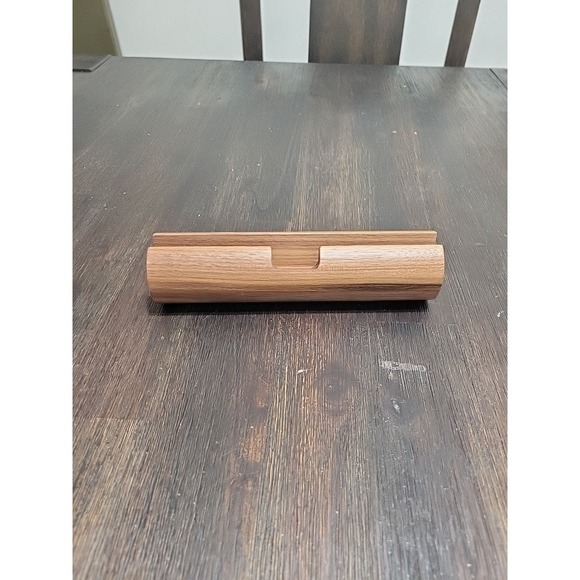 Wooden‎ Phone Stand Holder Desk Organizer Charging Station Dock Minimalist - Picture 1 of 7